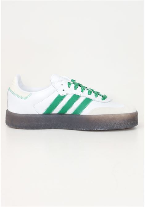 Sneakers Samba bianche e verdi da donna ADIDAS ORIGINALS | IE9105.